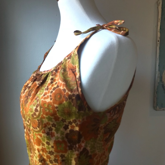 VINTAGE Silk 50s/60s Daydress 👗 - Picture 4 of 8